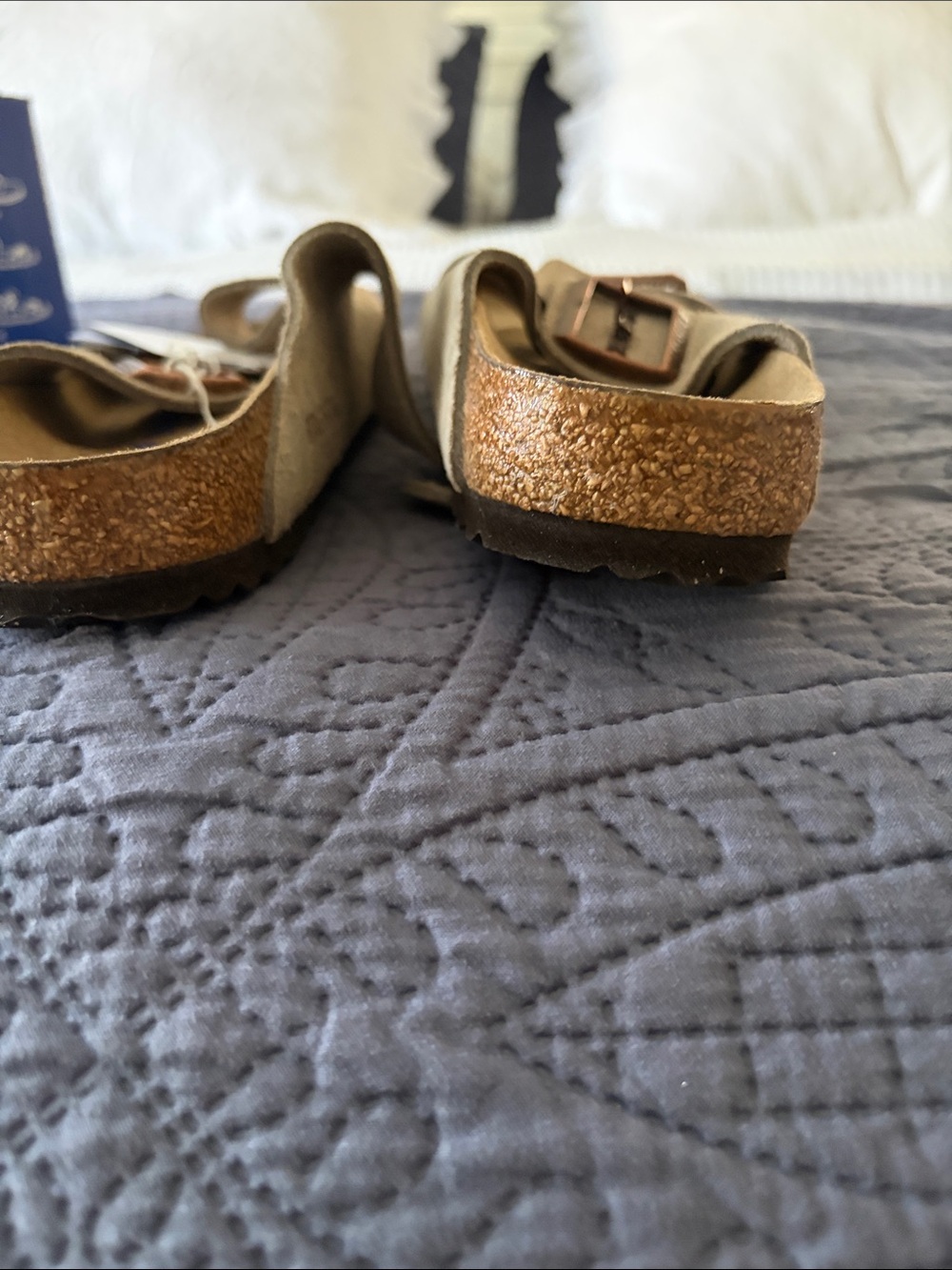 Birkenstock brand new in box Taupe Arizona Label - Picture 3 of 5